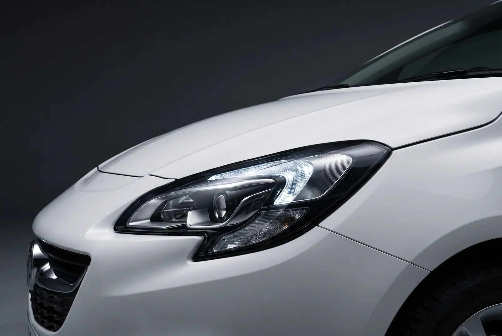 Detail van een Vauxhall Corsa